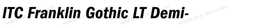 ITC Franklin Gothic LT Demi字体转换